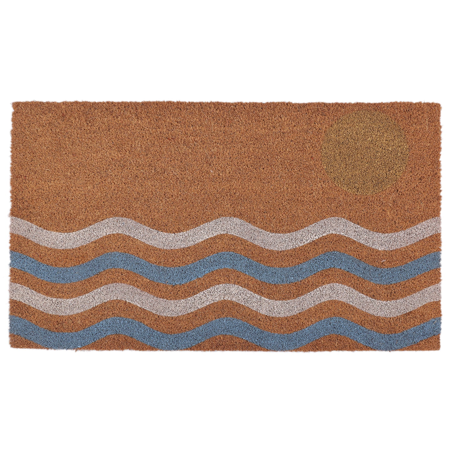 Ocean Waves Coir Doormat