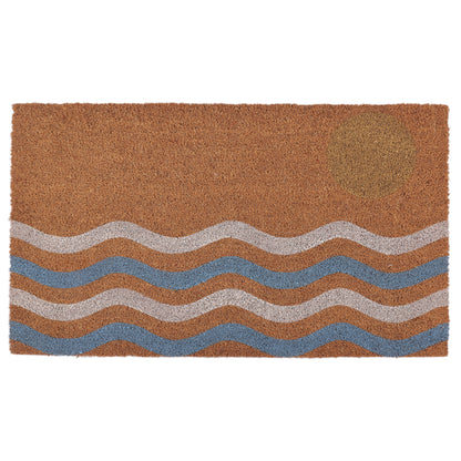 Ocean Waves Coir Doormat