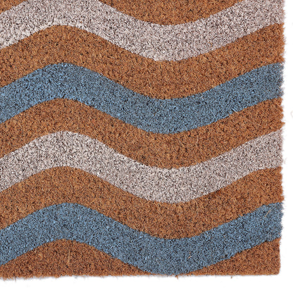 Ocean Waves Coir Doormat