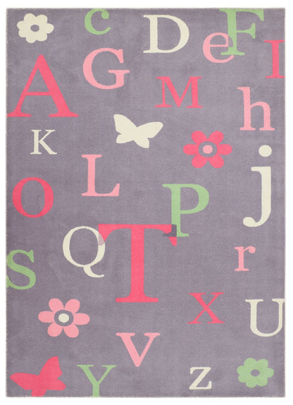 printed alphabets rug