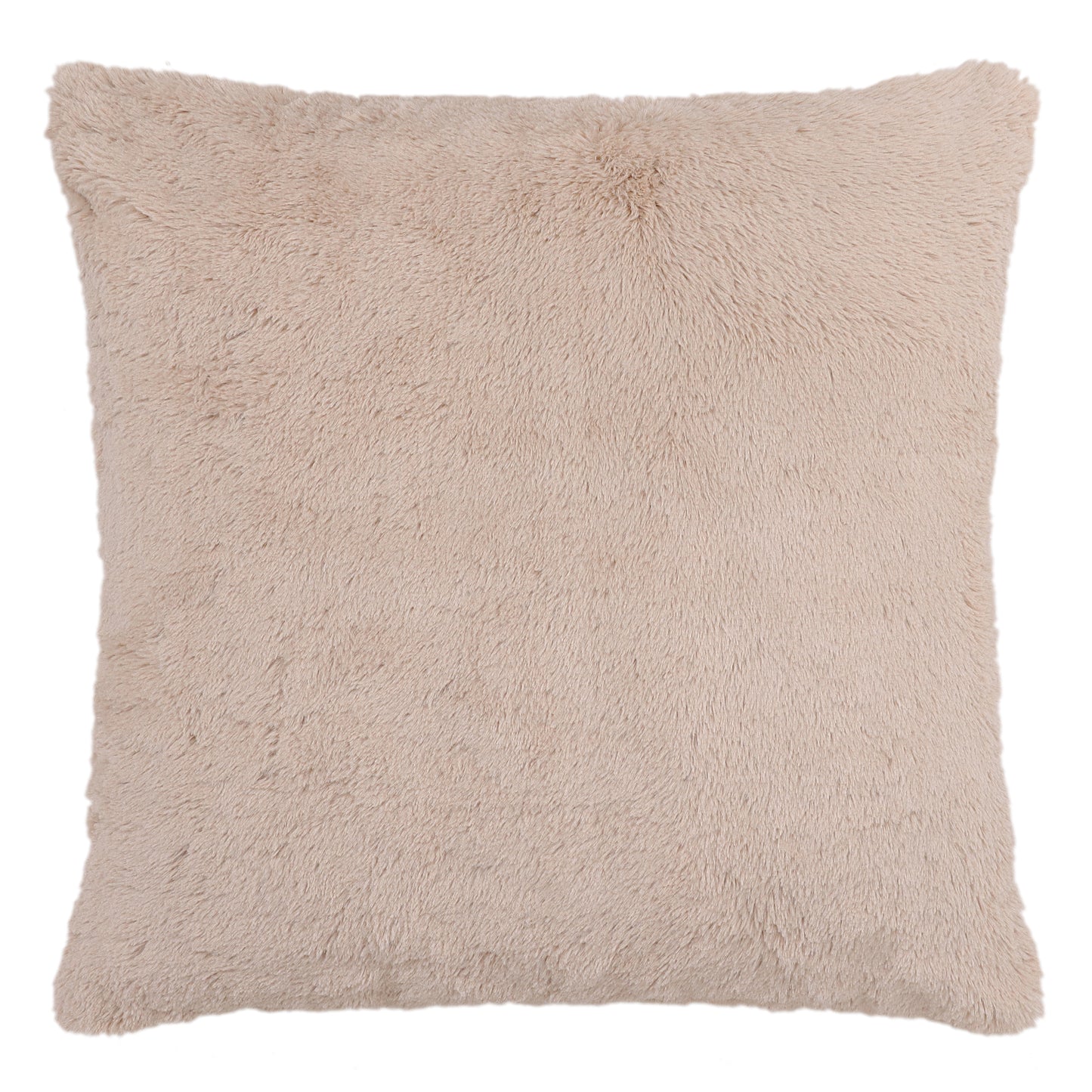 Beige Faux Fur Cushion Cover