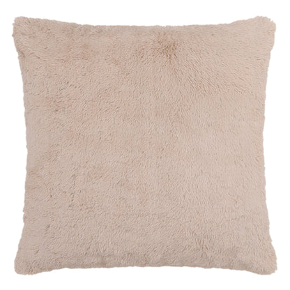 Beige Faux Fur Cushion Cover