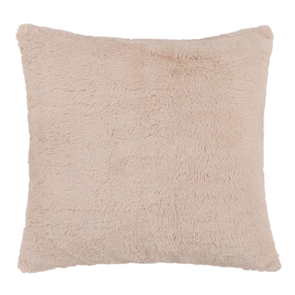 Beige Faux Fur Cushion Cover