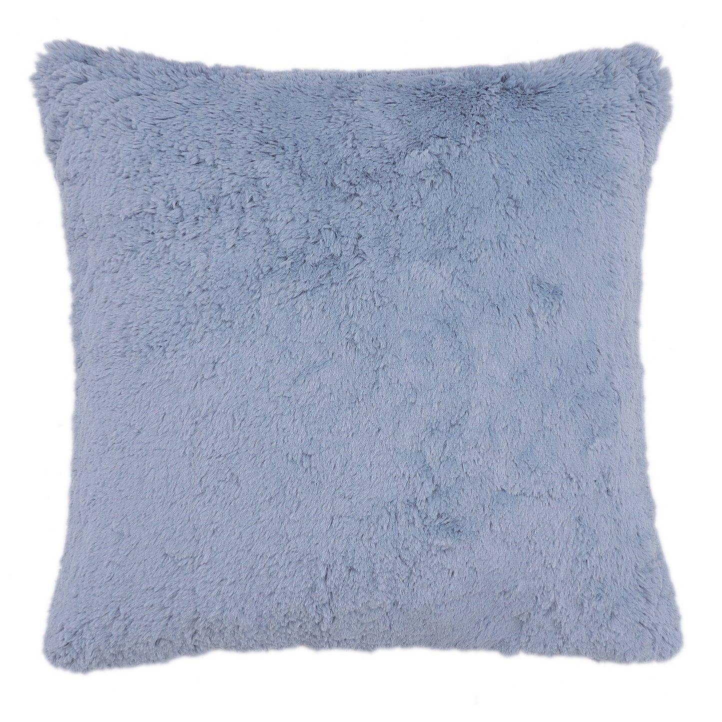 Blue Faux Fur Cushion Cover