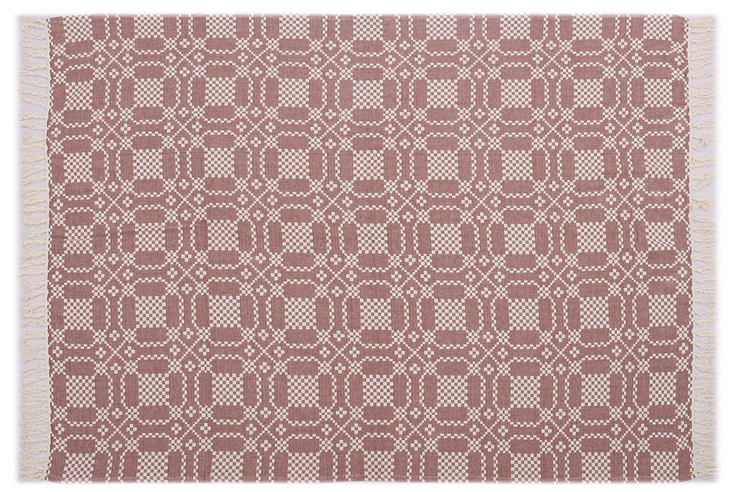 Reversible Cotton Jacquard Throw