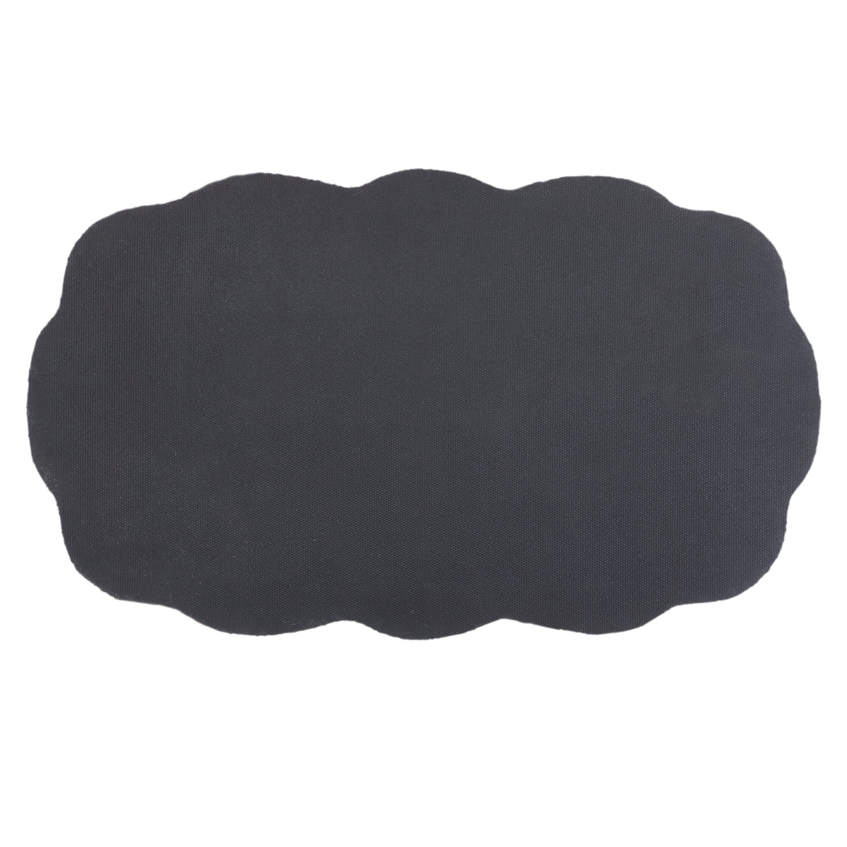 Blue Scalloped Welcome Coir Doormat