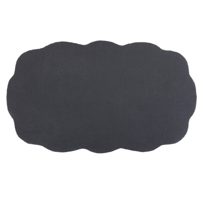 Blue Scalloped Welcome Coir Doormat