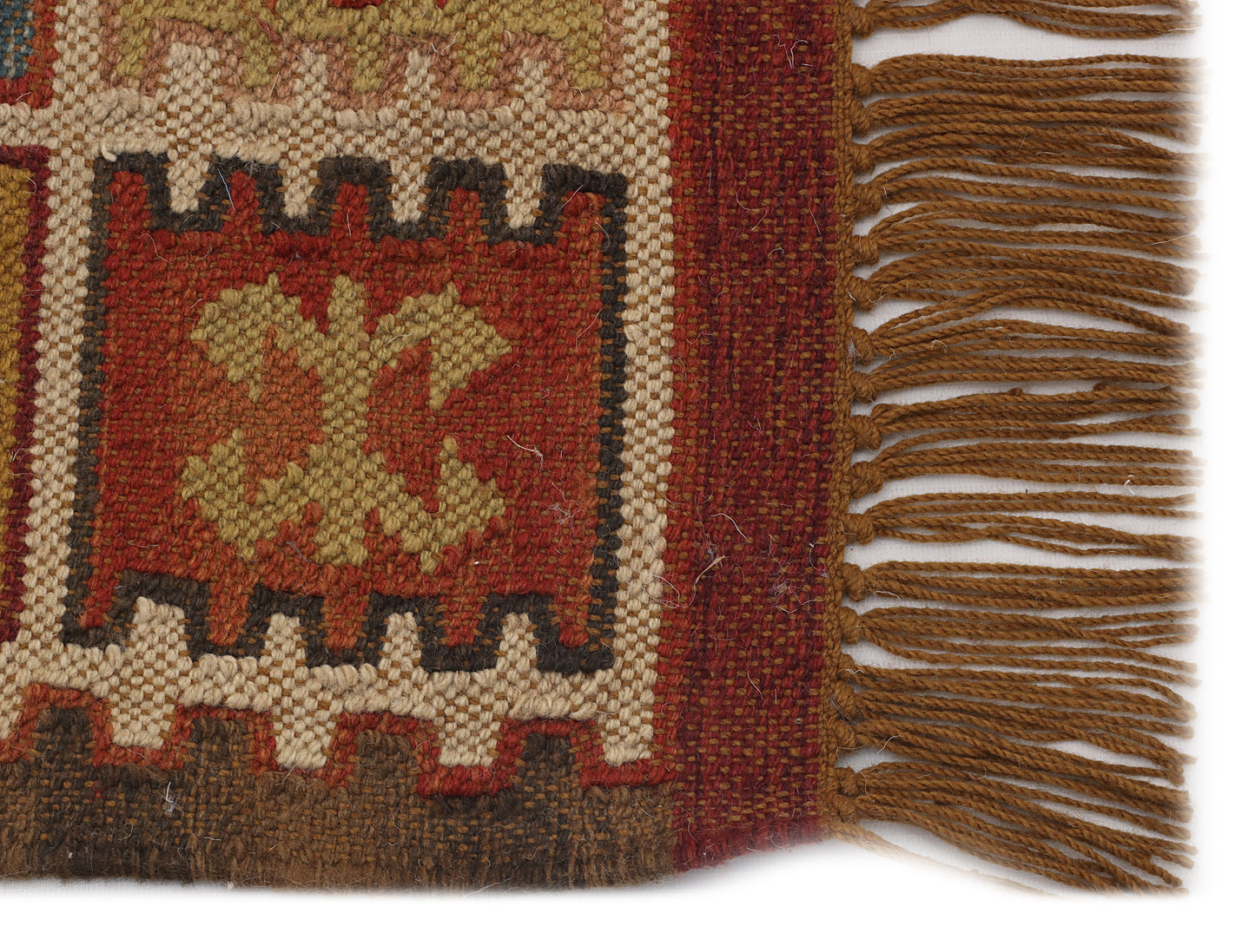 Multicolor Hand Woven Wool Punja Kilim - 3'x5'