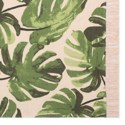 Tropical Leaves Print Throw