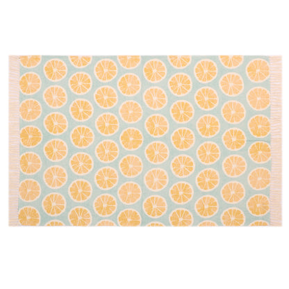 Grapefruit Print Throw