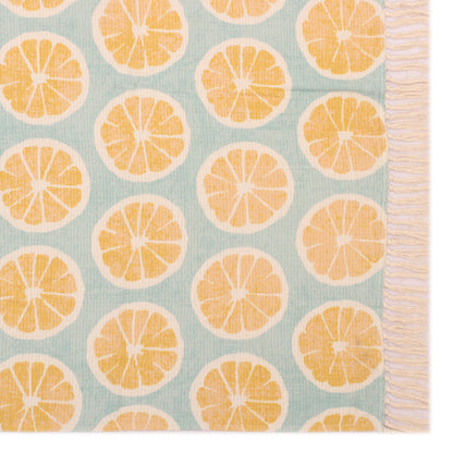 Grapefruit Print Throw