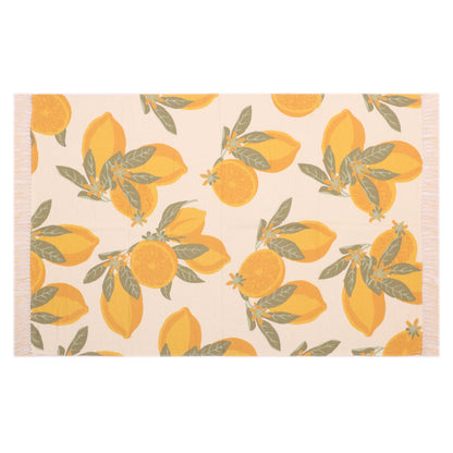 Lemon Print Throw