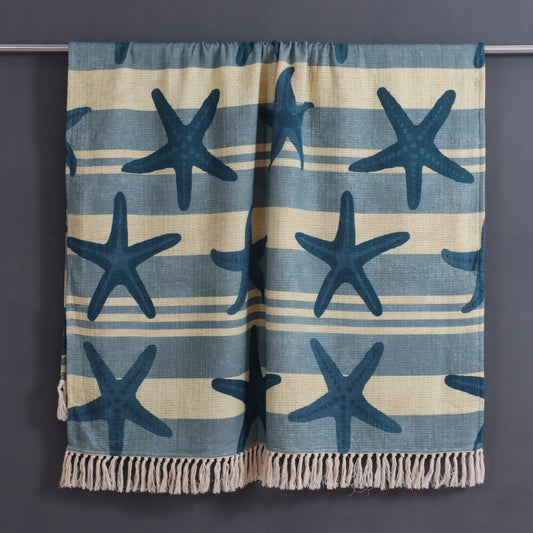 Starfish Print Throw