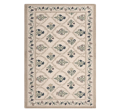 Botanical Diamond Weave Dhurrie