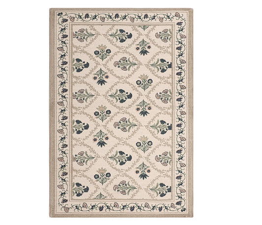 Botanical Diamond Weave Dhurrie