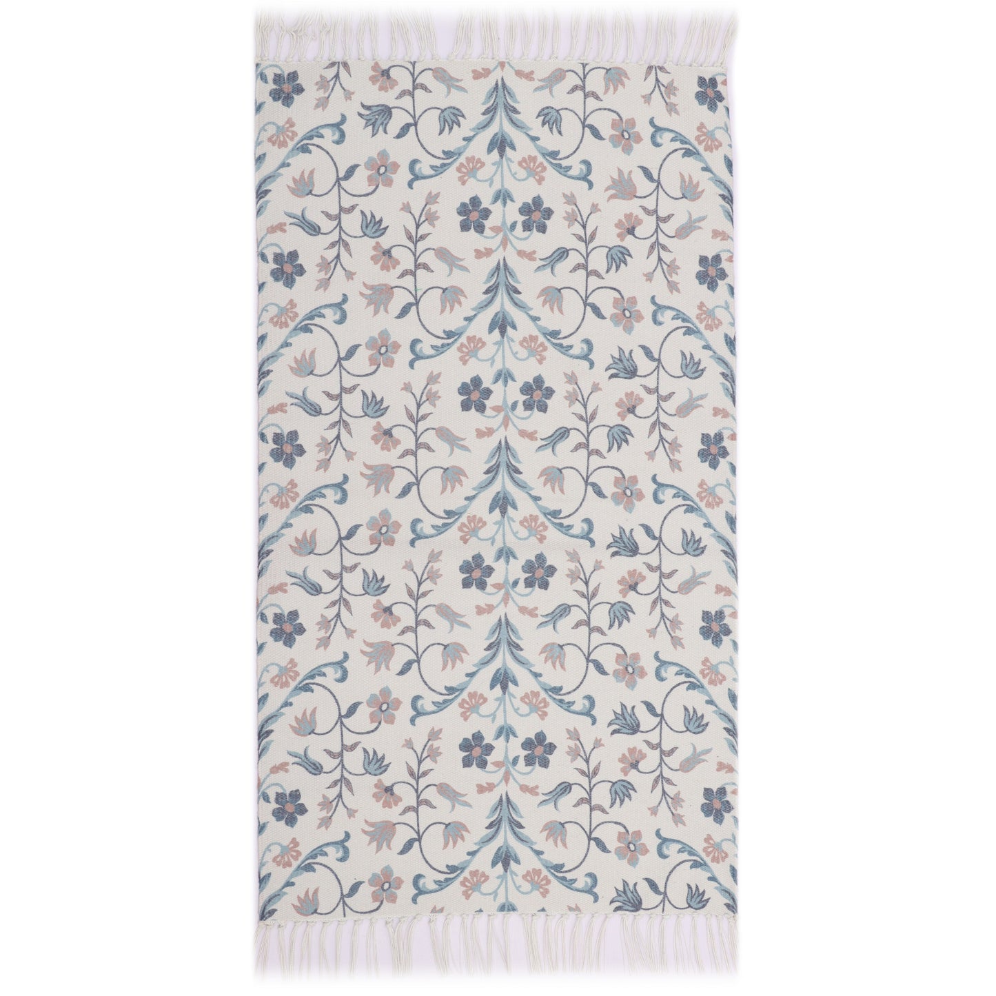 Floral Print Dhurrie - 2'2"x3'9"