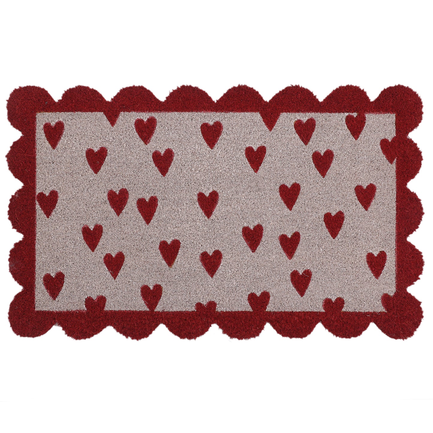 Love Scalloped Doormat