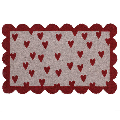 Love Scalloped Doormat