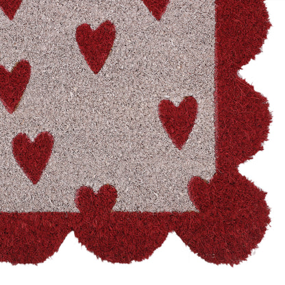 Love Scalloped Doormat