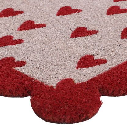 Love Scalloped Doormat