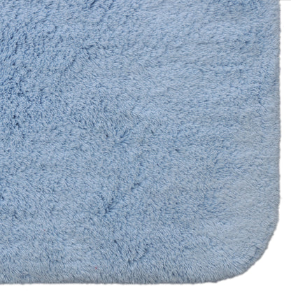 Blue Cotton Bath Mat