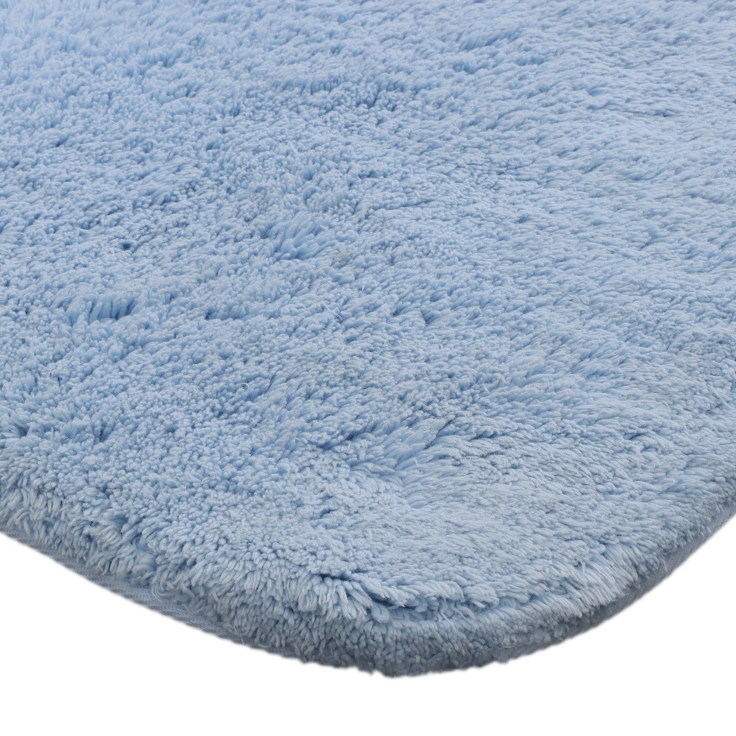 Blue Cotton Bath Mat