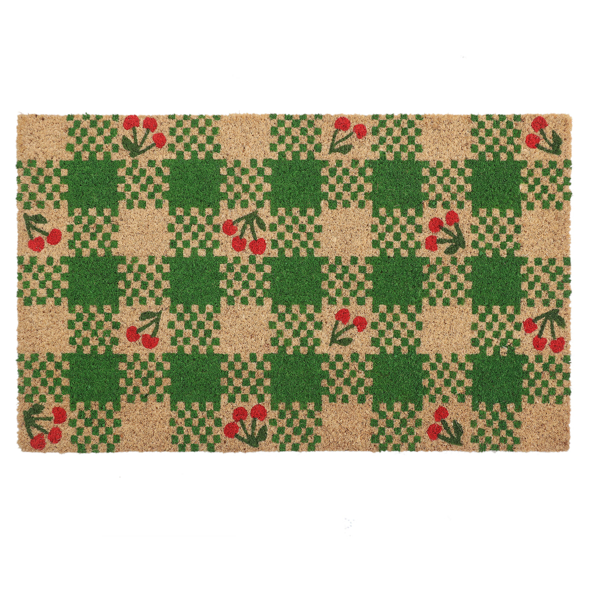 Cherry Checkerboard Doormat