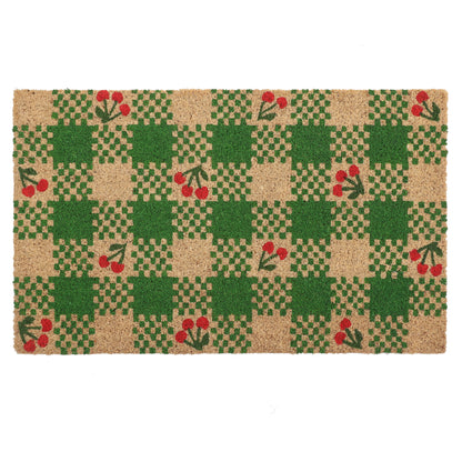 Cherry Checkerboard Doormat