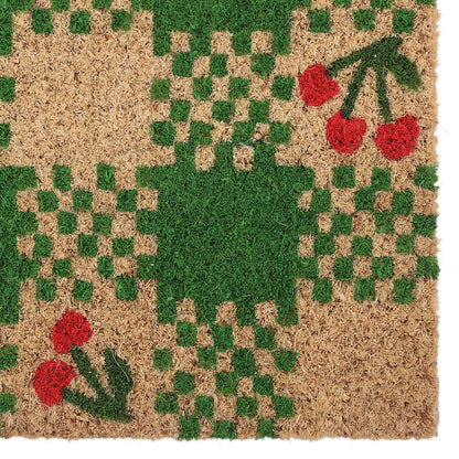 Cherry Checkerboard Doormat