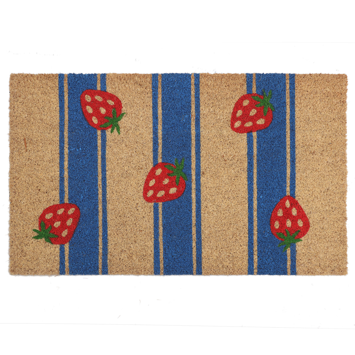 Strawberry Stripes Doormat