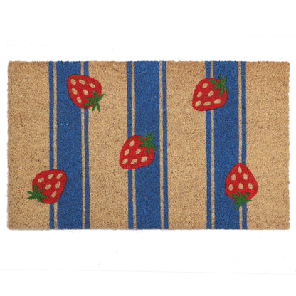 Strawberry Stripes Doormat