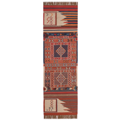 Vintage Hand Woven PET Runner - 2.5'x9'