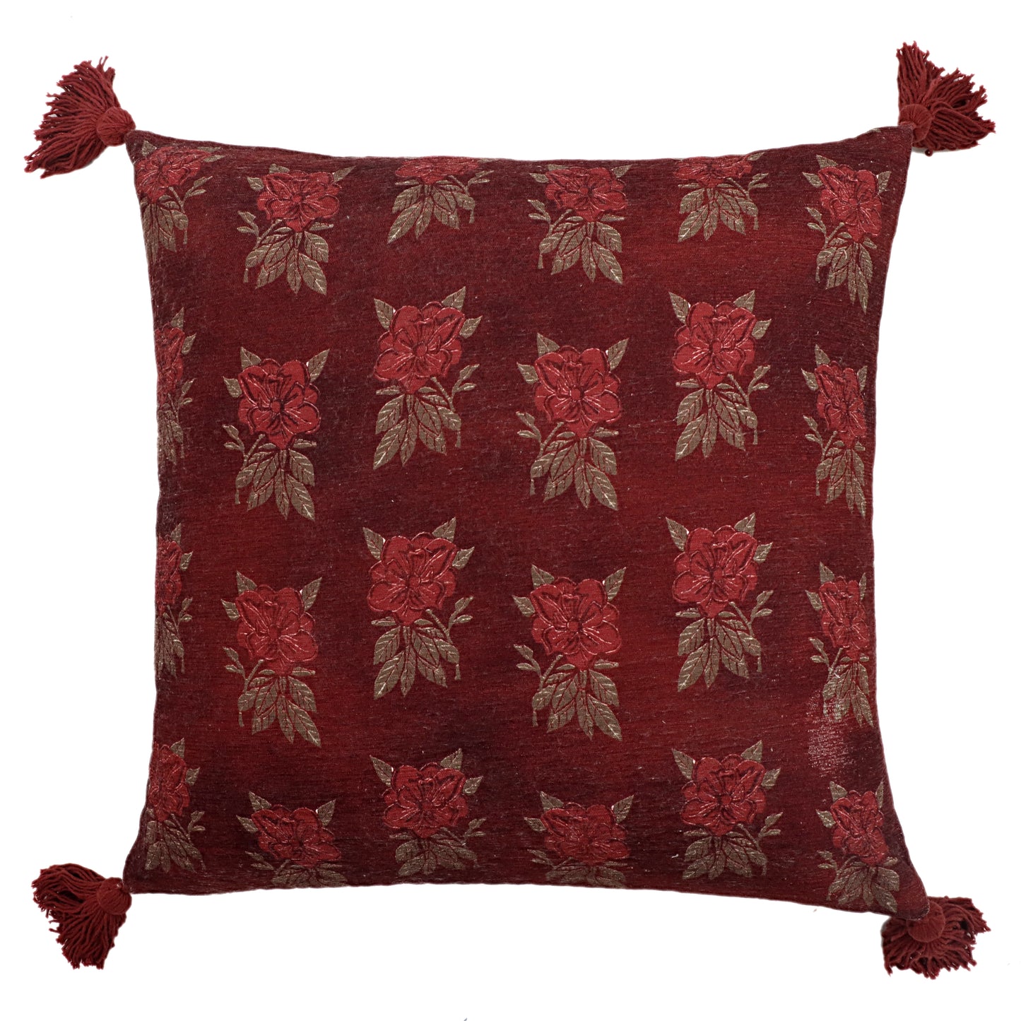 Rose Print Cushion Cover