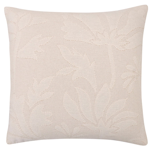 Natural Floral Jacquard Cushion Cover