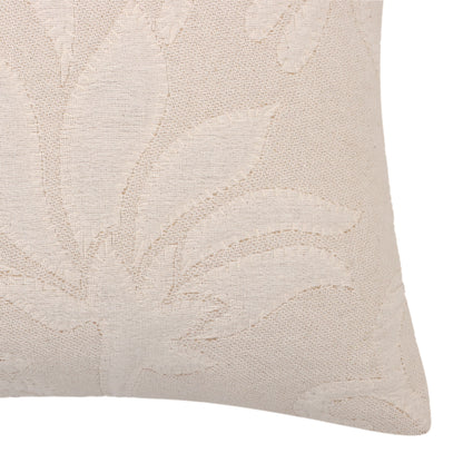 Natural Floral Jacquard Cushion Cover