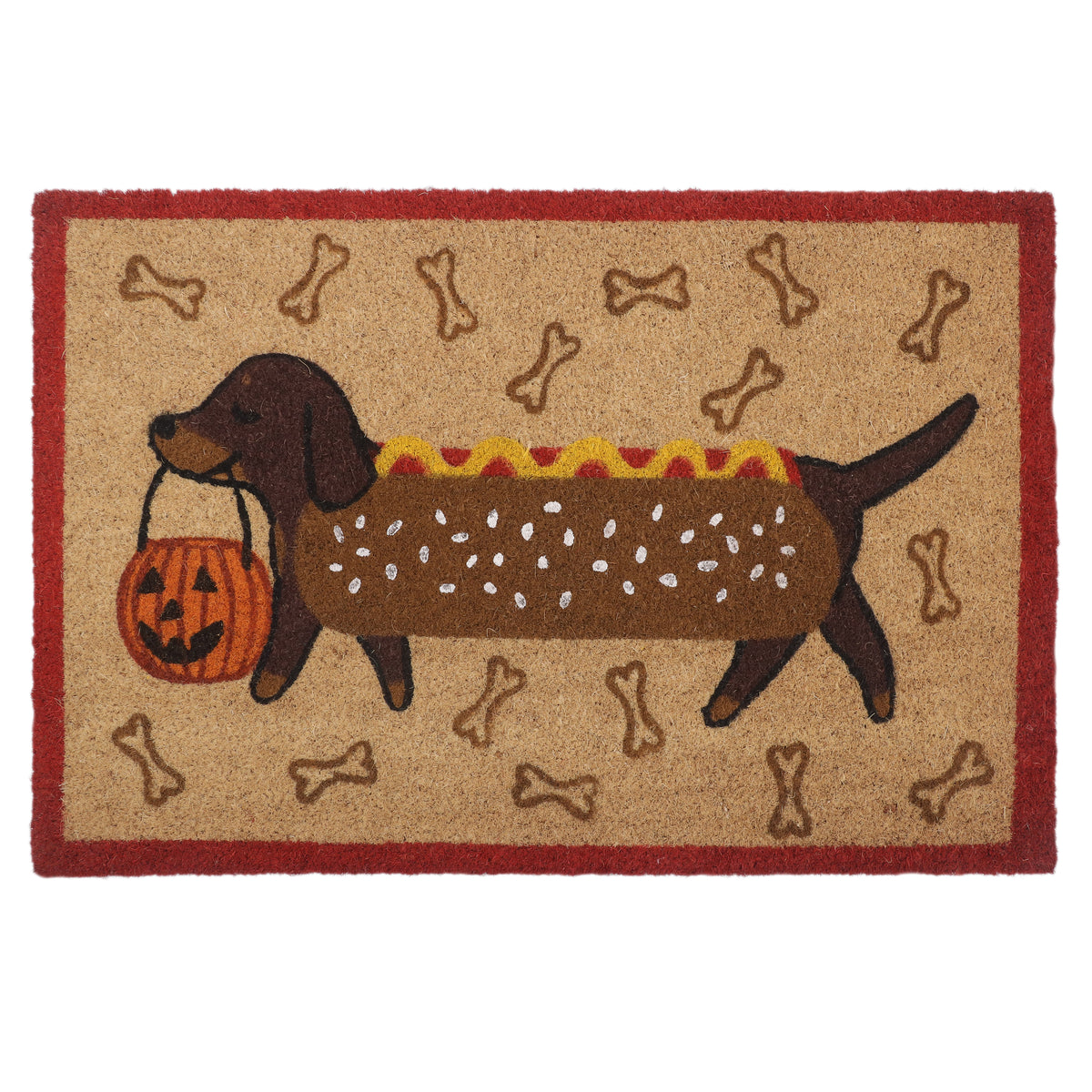 Halloween Dachshund Doormat
