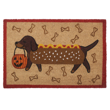 Halloween Dachshund Doormat