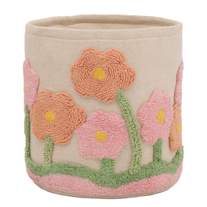 Tufted Floral Basket