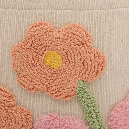 Tufted Floral Basket