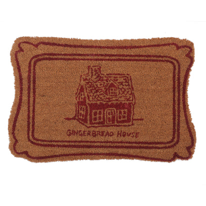 Gingerbread House Coir Doormat