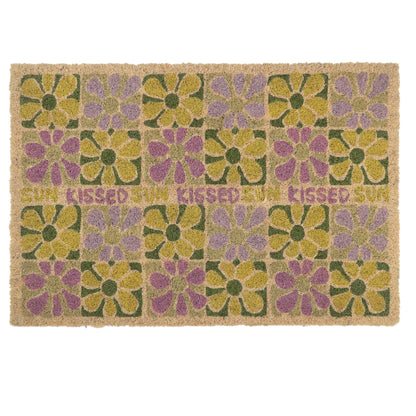 Sun Kissed Floral Coir Doormat