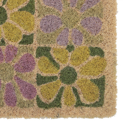 Sun Kissed Floral Coir Doormat