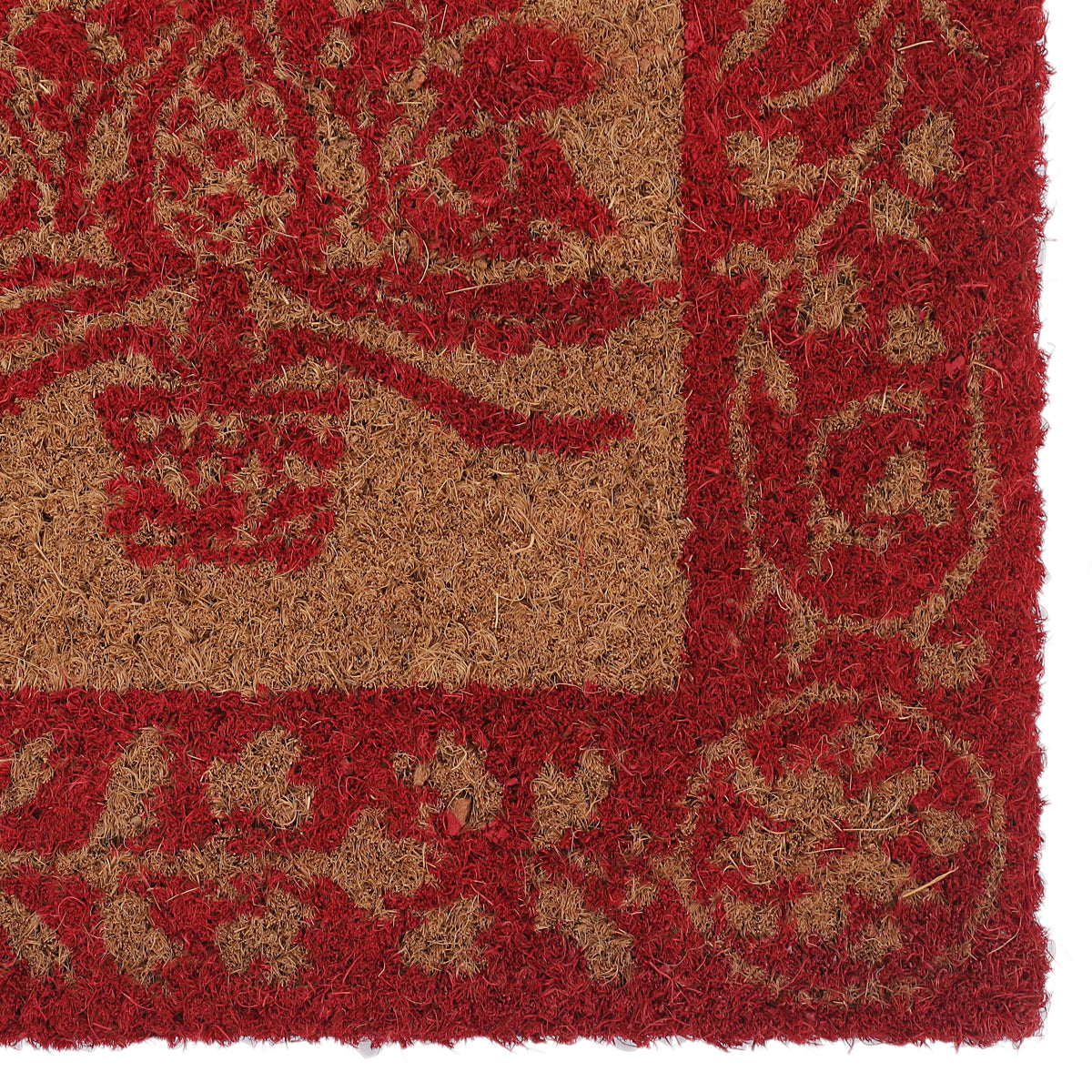 Evergreen Folk Art Christmas Doormat