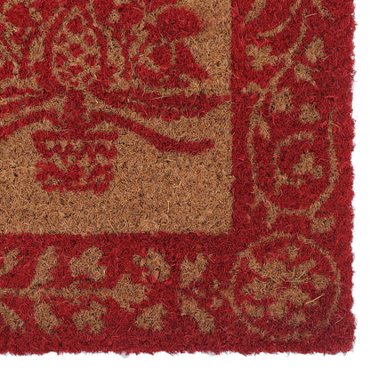 Evergreen Folk Art Christmas Doormat