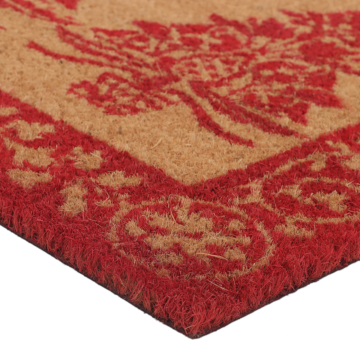Evergreen Folk Art Christmas Doormat