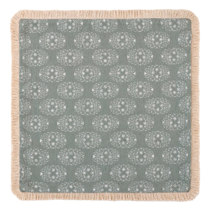 Sage Green Cotton Chenille Cushion Cover