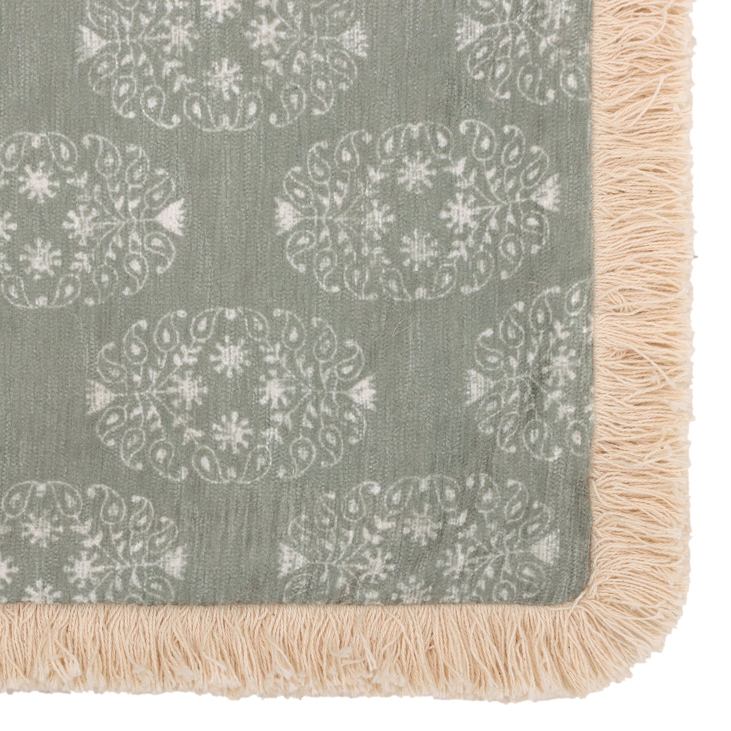 Sage Green Cotton Chenille Cushion Cover