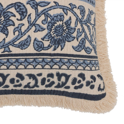 Indigo Bloom Cushion Cover