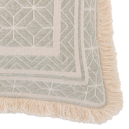 Geomatric Cotton Jacquard Cushion Cover