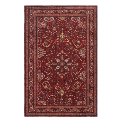 Traditional Red Floral Hand Knotted Carpet